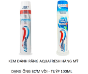 HÀNG MỸ KEM ĐÁNH RĂNG AQUAFRESH DẠNG ỐNG TUÝP 100ML