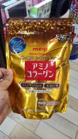 ecook ญี่ปุ่น เมจิ อาหารเสริม อะมิโนคอลลาเจน โกลด์ ถุงชนิดเติม meiji amino collagen coQ10 rice germ extract 196g