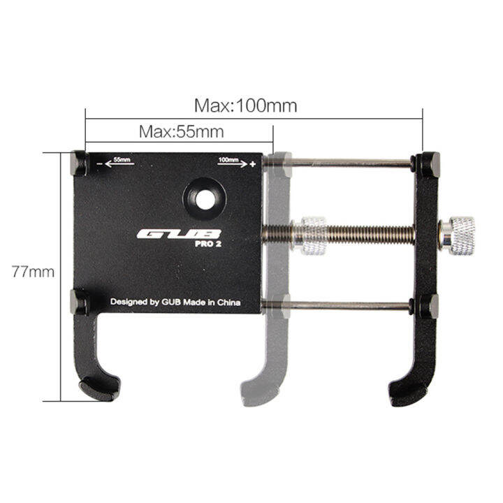 gub-จักรยานศัพท์-m-ount-b-racket-อลูมิเนียมศัพท์มือถือยืนยึดกันกระแทกลื่นสำหรับจักรยานรถจักรยานยนต์สกูตเตอร์