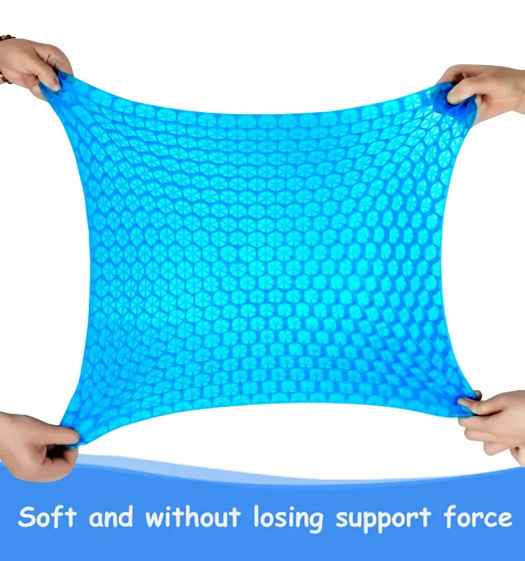 Summer Gel Seat Cushion Breathable Honeycomb Design For Pressure Relief  Back Tailbone Pain - Home Office Chair Cars Wheelchair