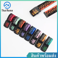 Thai Home เข็มขัดลายไฟ เข็มขัด ผู้หญิง ผู้ชาย เข็มขัดแฟชั่น เข็มขัดผ้าใบพิมพ์ลายไฟ เข็มขัดถักไนล่อน เข้ากับทุกชุดทันสมัย เข็มขัดผู้ชาย