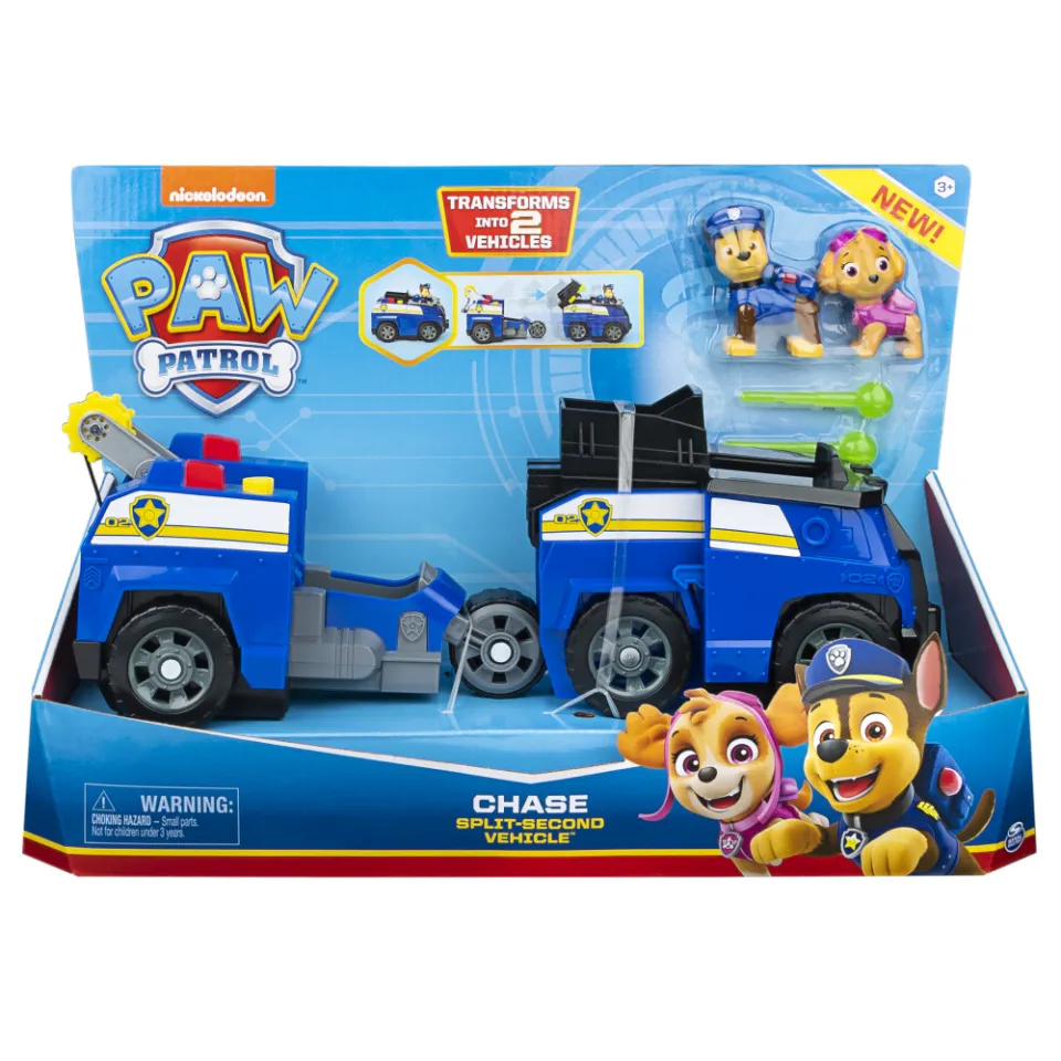 paw patrol chase transforming police cruiser