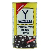 มะกอกดำไร้เมล็ด YBARRA Pitted Black Olive 350 g นำเข้าจากสเปน ขนาด 350 กรัม