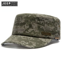 JEEP SPIRIT 1941 ESTD 2021 ใหม่หมวกผู้ชายหมวกแบนสบายๆ camouflage สีกลางแจ้งหมวกกันแดดผู้ชาย