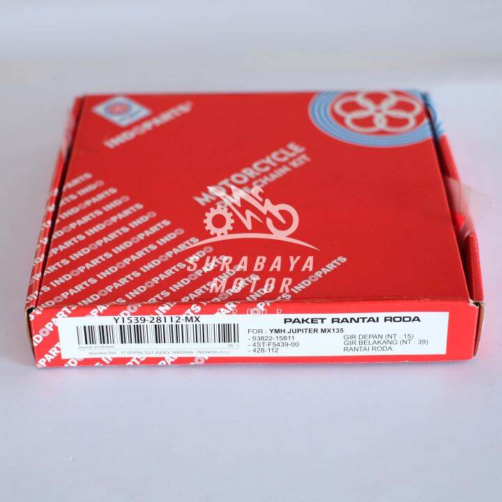 Gearset Jupiter MX INDOPART Yamaha MX135 135 Komplit Rantai Gear Set