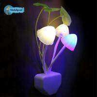 HBDX เตียงโรแมนติกรูปดอกไม้,ไฟ LED โคมไฟเห็ดควบคุมด้วยเซ็นเซอร์ที่มีสีสัน