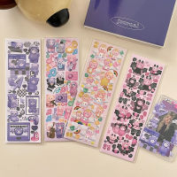 INS Korean Cute Music Bear Sticker for Idol Card Scrapbooking Album Decoration Planner Stationery Stickers Aestheti DIY Card