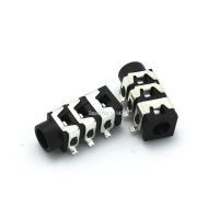 10PCS PJ-313D PJ313 SMD 6Pin 3.5มม.เสียงหญิงสเตอริโอสีดำและสีเขียวแจ็คหูฟัง