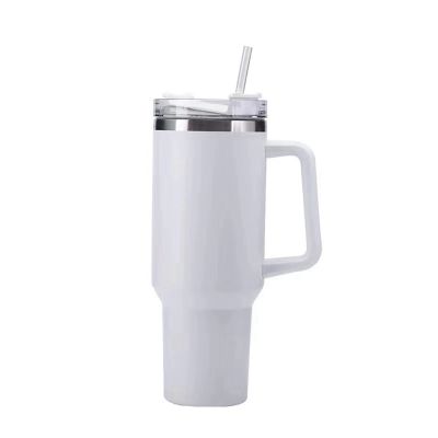 40Oz Insulation and Cold Insulation Car Cup Double Vacuum 304 Stainless Steel Straw Cup Large Capacity Thermos Cup