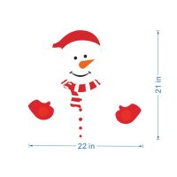 Christmas Magnet Stickers Merry Christmas Snowman Refrigerator Magnets Sticker For New Year 2023 Door Car Home Magnet Sticker