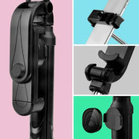 เซลฟี่สติ๊กที่รองรับบลูทูธขาตั้งกล้องรีโมท Handphone Live Photo Holder ขาตั้งกล้อง Monopod Self-Timer