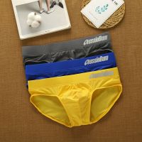 ผู้ชาย Aussiebum กางเกงผ้าไหมนมเอวต่ำยืดสเตอริโอกระเป๋า Fit สบาย Mens ชุดชั้นใน Tangas Sexis De Hombre