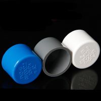 【cw】 5 Pcs Inner Diameter 20-90mm Supply Pipe Cap Plug Bulkhead gray blue