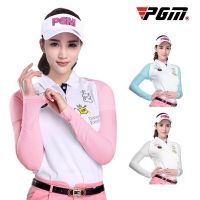 PGM Golf Womens Long-Sleeved Arm Sleeves Cooling Shawl Summer Sun Protection Ice Silk Bottoming Shirt Anti-UV Sleeve PJ001