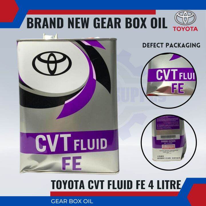 TOYOTA FE CVT FLUID 4 LITRE (DEFECT PACKAGING) | Lazada