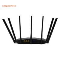 AC23ขยายเครื่องขยายสัญญาณกิกะบิตเครื่องขยายสัญญาณตัวขยายสัญญาณ WiFi แบนด์คู่2100เมตร7x6dBi รับเสาอากาศครอบคลุมกว้างขึ้นสำหรับบ้านสำนักงาน