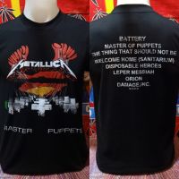 เสื้อวง METALLICA วงร็อค ไม่มีตะเข็บข้าง คอฟิต ป้ายUS เสื้อวินเทจ เสื้อทัวร์ วงดนตรีร็อคต่างประเทศ