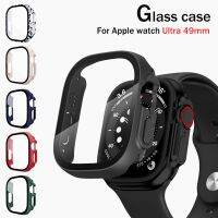 Screen Protector For Apple Watch Ultra 49mm 44mm 40mm 42 38 PC Glass Bumper Tempered Accessories iwatch series 7 6 5 4 SE 3 8 45 Cases Cases