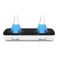 Mini Magnetic Stirrer with Stir Bar,2 Independent Working Panel Lab Mixer,1L+1L Capacity,0-4000RPM Adjusat Speed