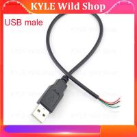 KYLE Wild Shop 0.3m 1m 2m 2 Pin 4 pin USB 2.0 A Female Male Jack Power Charging Deta Cable Extension Wire Connector DIY 5V Adapter