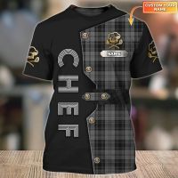 2023 NEWChef T เสื้อชื่อส่วนบุคคล3D พิมพ์ Unisex Tshirt ของขวัญสำหรับ Chef Casual T-Shirt