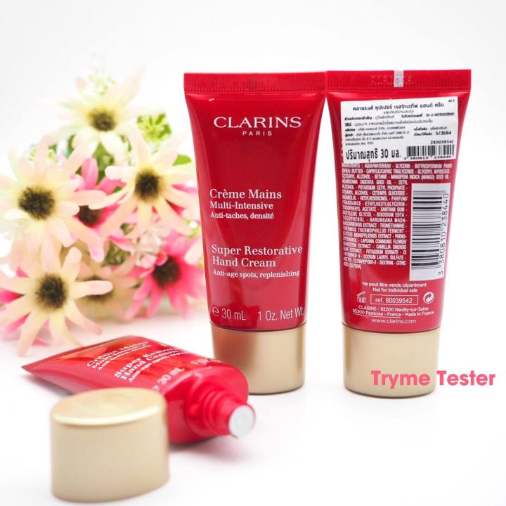 ของแท้-ฉลากไทย-clarins-super-restorative-hand-cream-30ml