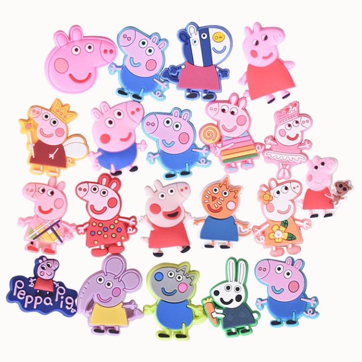 10 pcs. PEPPA PIG crocs charms