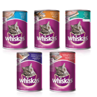 Whiskas Adult วิสกัส อาหารแมวโต ชนิดกระป๋อง 24x400 G