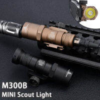 Tactical M300 suresir weapon m300b mini Scout light white LED flashlight hunting fit ar15 M4 M16 Lanna torch