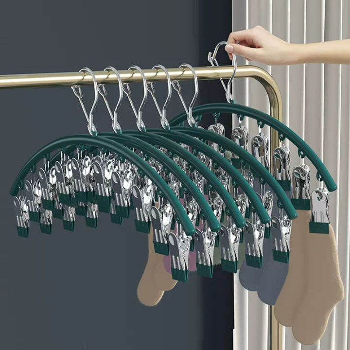 Stainless steel cool clothes rack multi function hanger hook baby