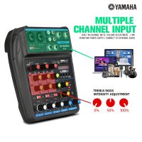 Yamaha M4 มิกเซอร์ มินิเอฟเฟกต์ 4 ช่อง การ์ดเสียง Reverberator Live อุปกรณ์บันทึกเสียง คอมพิวเตอร์พกพาสากล USB/MP3/บลูทู