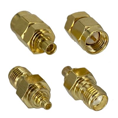 Adapter SMA to MMCX Male plug &amp; Female jack RF Coaxial Connector Wire Terminals 1Pcs Electrical Connectors
