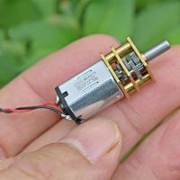 【✔In stock】 chexiuhua กล่องเกียร์มอเตอร์เกียร์ N20ขนาดเล็ก12มม. Dc 3V-6V 5V 56Rpm Motor Listrik รถของเล่น Diy