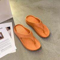 Thick-Soled Beach Shoes Non-Slip Slippers Flats Outdoor Soft Bottom Flip Flops Ladies Zapatillas Mujer