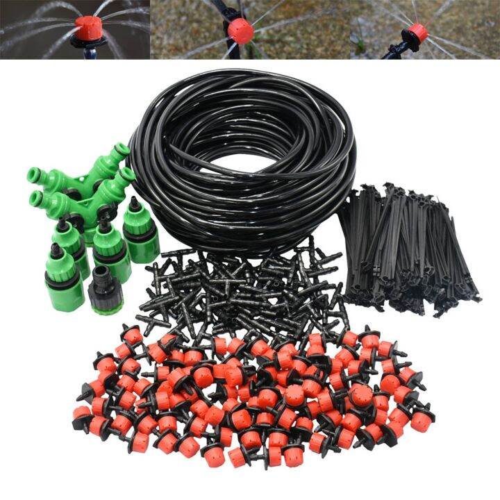 diy-drip-irrigation-system-automatic-watering-garden-hose-micro-drip-watering-kits-with-adjustable-drippers-gardening-tool-kit