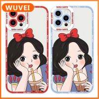 Transparent Cute Girl Soft Case Compatible for IPhone 13 11 12 Pro /Mini/Max XS/ XR/ X/ 8/ 7/6S SE 2020 Plus Series Silicone  Shockproof Cute TPU Phone Cover Casing