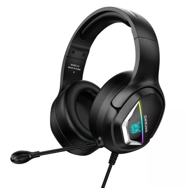 หูฟังเกมมิ่ง-onikuma-x2-rgb-gaming-headset-หูฟัง-ลำโพง-40mm-ไมโครโฟนช่วยลดเสียงรบกวน-พร้อมแสงไฟ-rgb-หูฟังเกมมิ่ง-หูฟังครอบหัว-มีไมโครโฟน-รับประกัน-2-ปี