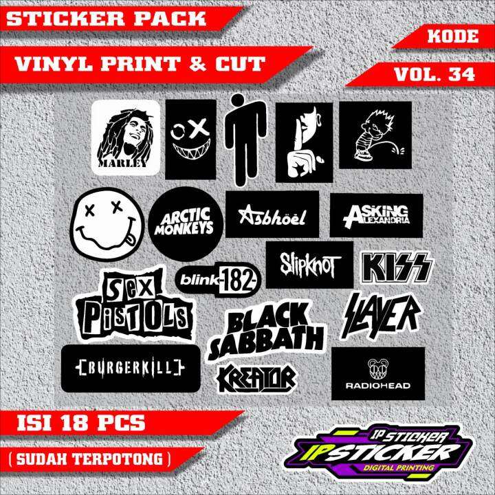 Sticker pack VOL.34 (1 lembar isi 18 pcs) sudah dipotong - Sticker Pack ...