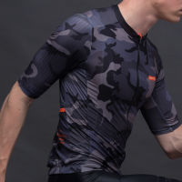 SPEXCEL 2019 new Camouflag aero cycling Jersey short sleeve road mtb cycling shirt Aerodynamics stripe fabric at sleeve and back