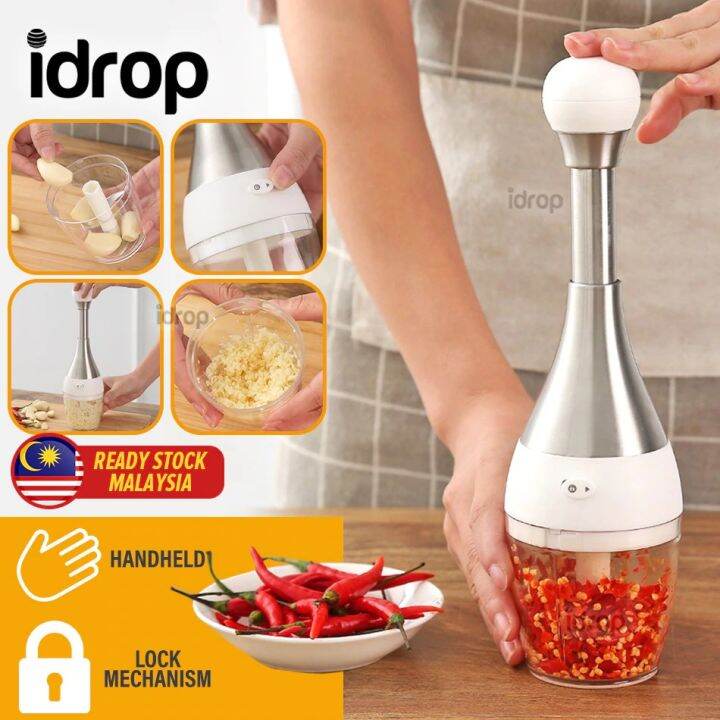 [YNY MALL] Handheld Manual Press Blender Mixer Garlic Chopper / Alat