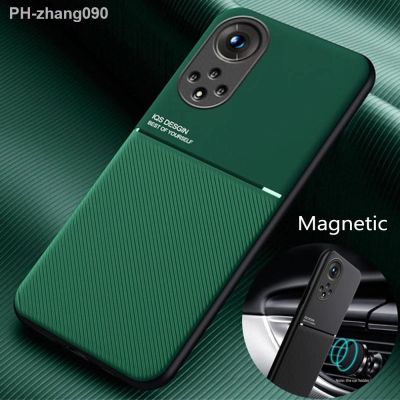 Magnetic Car Phone Case Honor 50 60 70 Pro X8 5G 20 Pro Slim Lightweightc Cover For Honor 50 60 70 20 Pro X8 Leather Back Case