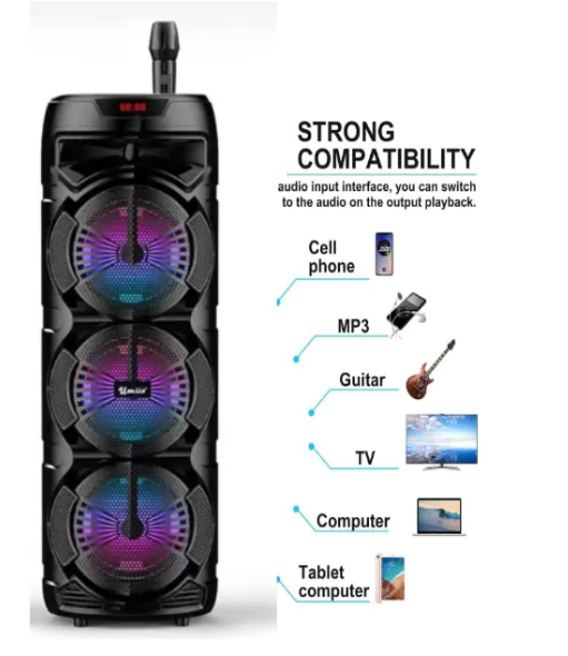 12000W Outdoor Portable Wireless Bluetooth Square Dance Speaker Dual