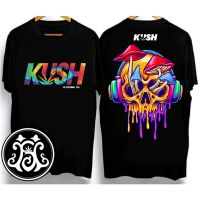 [มีสินค้า]KUSH THINKLESS เสื้อยืดใหม่ผ้าฝ้ายเสื้อผ้าพิมพ์ขนาดใหญ่เสื้อแฟชั่น Unisex เสื้อฮาโลวีน Vintage เสื้อยืด