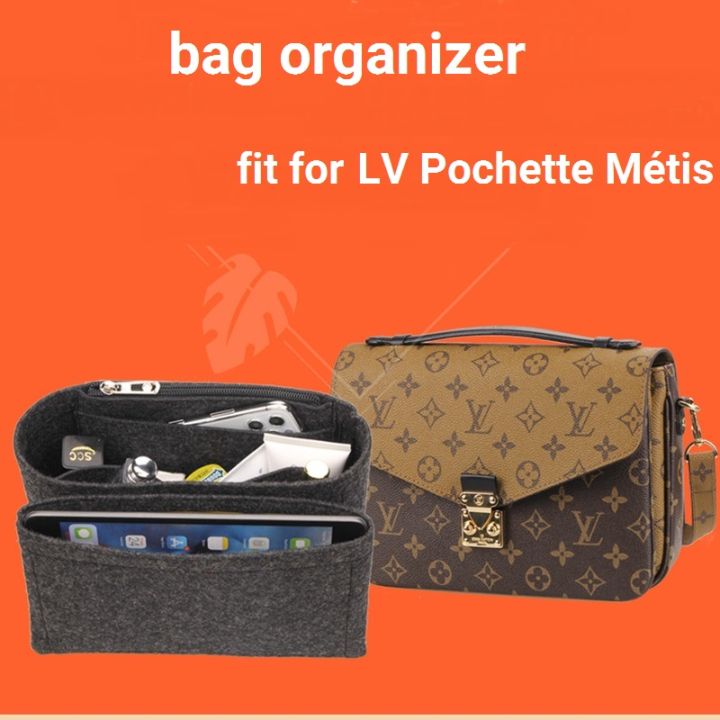 U.S Seller!!! Bag organizer compatible for Pochette Metis Color Beige