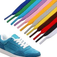 1Pair 8mm Flat Shoelaces Elasticity Shoe Accessories Adult Sneaker Lacet Laces Wholesale