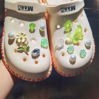 【Cute Deco】Lovely Bowknot (5 Colors) Pink / Green / Light Green Charm Button Deco/ Cute Jibbitz Croc Shoes Diy / Charm Resin Material for DIY