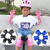 ◐ 6Pcs/set Kids Sports Protected Gear Knee Pads Elbow Pads Wrist Guards Roller Skating Safety Protection Pads Elbow Knee Pad