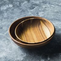 RING SALAD BOWL (TEAK)