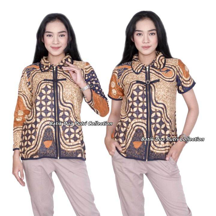 Eclemix Tunic Reya | Atasan Wanita Tunic Mewah Resleting Depan | Baju Pesta Kondangan main image 1