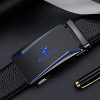 Genuine leather belt mens leather automatic buckle layer pure leather belt high-end versatile young belt trend Williampolo